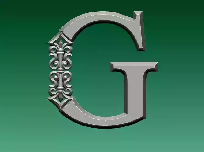 letter G 3D print model
