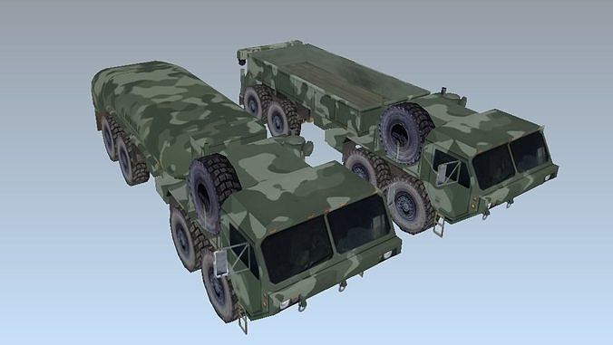  Heavy Expanded Mobility Tactical Truck HEMTT lowpoly model Low-poly 3D model