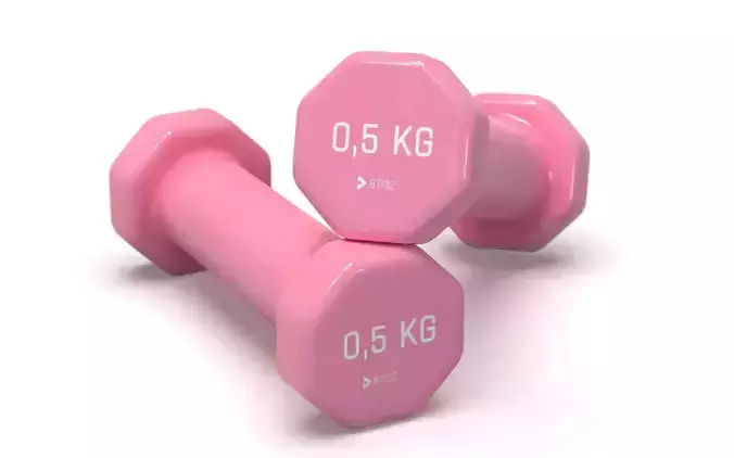 Plastic Dumbbells 05 kg