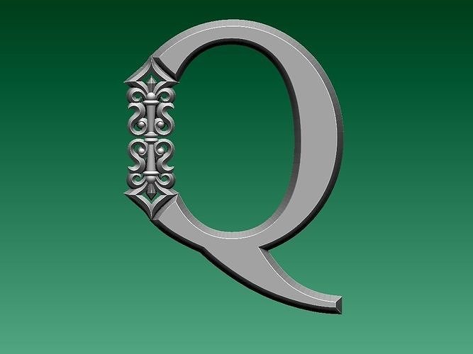 letter Q 3D print model