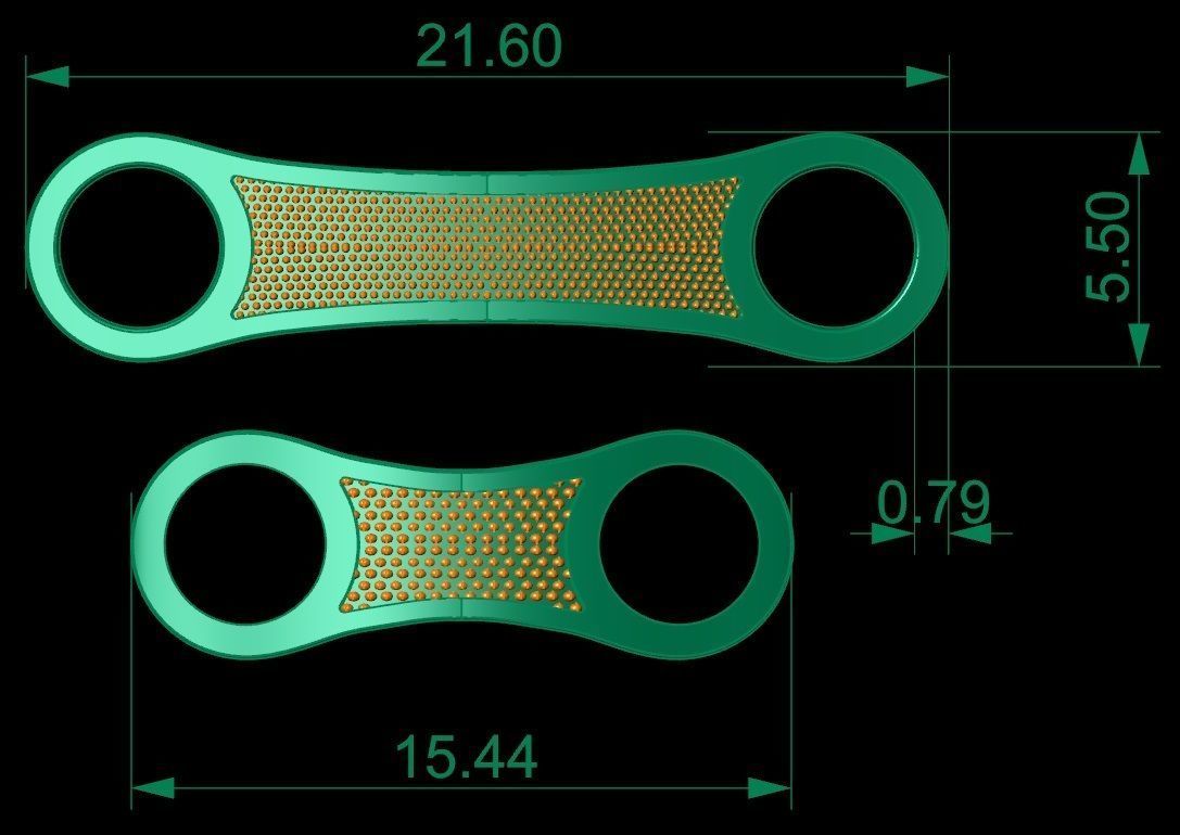 beautiful chain or bracelet  3D print model_5