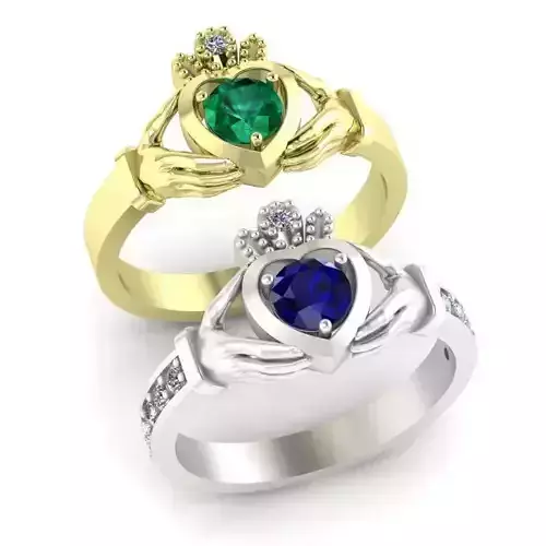 claddagh ring two options