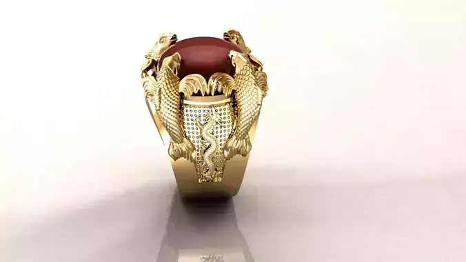 Fish Ring Jewellery Models 3D  