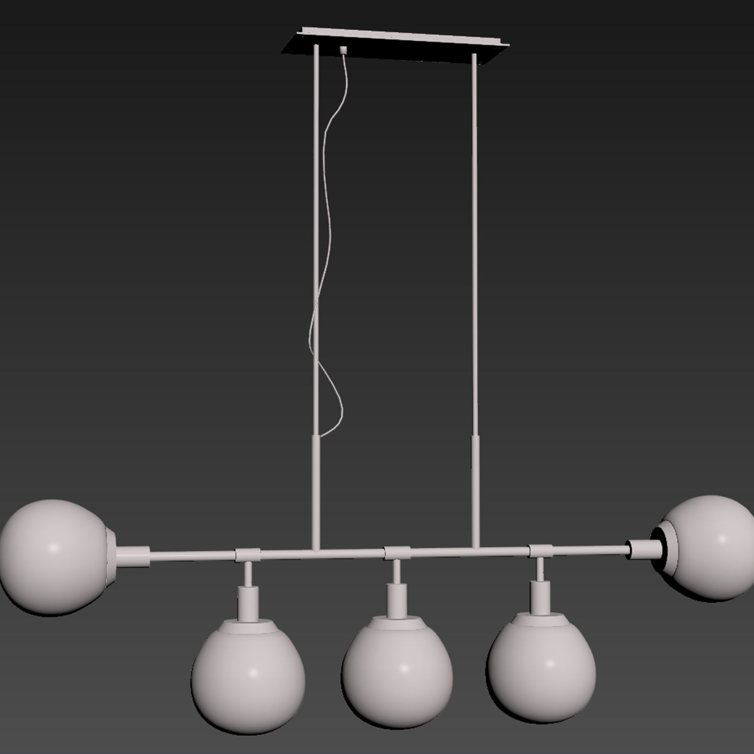 Eric Ceiling Chandelier 3D model_1