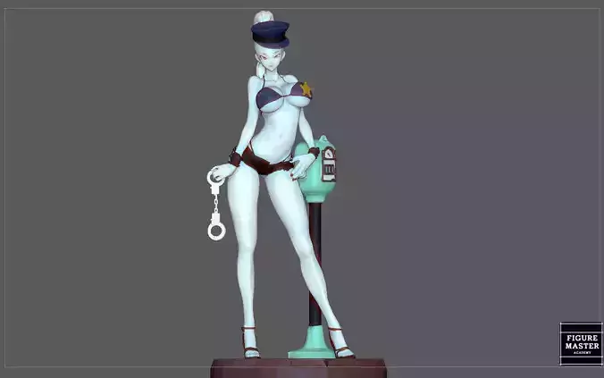 VADOS POLICE girl statue dragonball anime character VIKINI