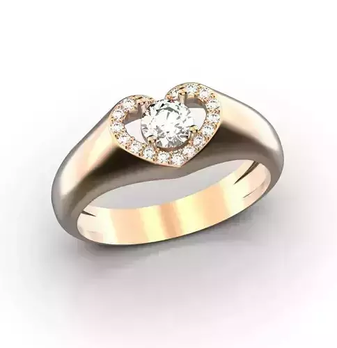 Heart engagement  ring 