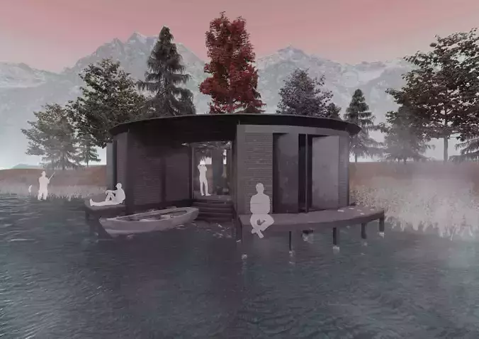 Modern Youth Camp House - Shelter - Pavillion