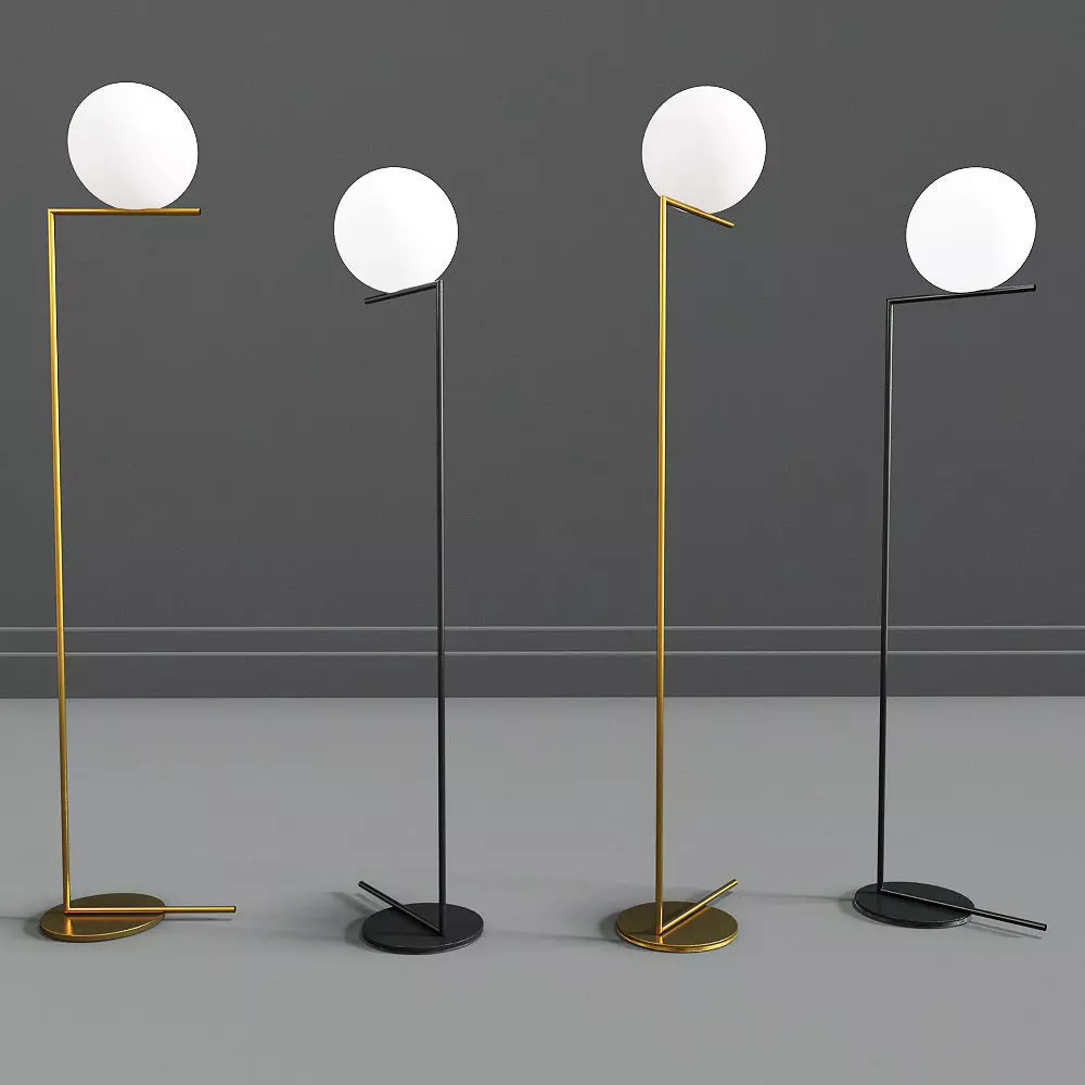 Flos Ic Floor Lamp 3D model_0