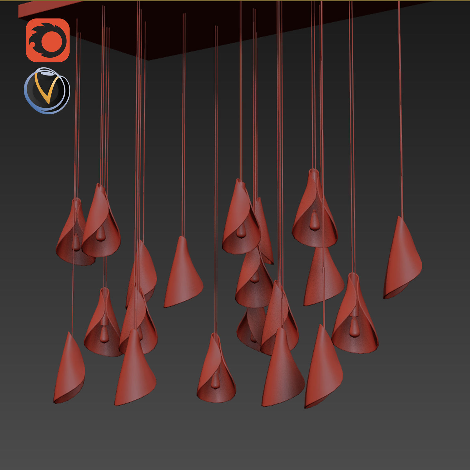 Game Decor Ceiling Light 3D model CGTrader