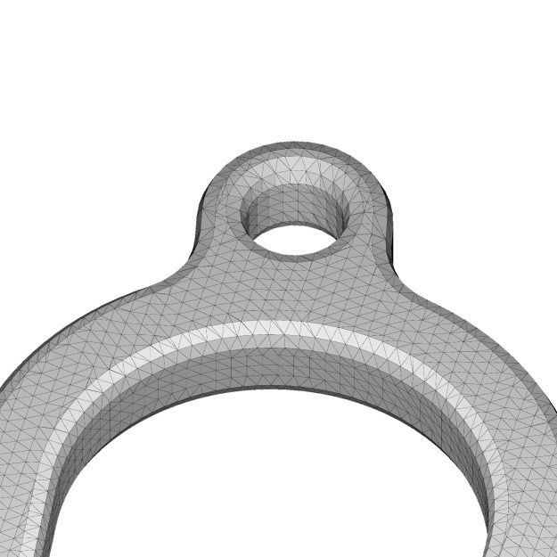 Classic Letter B - Pendant 3D print model_3