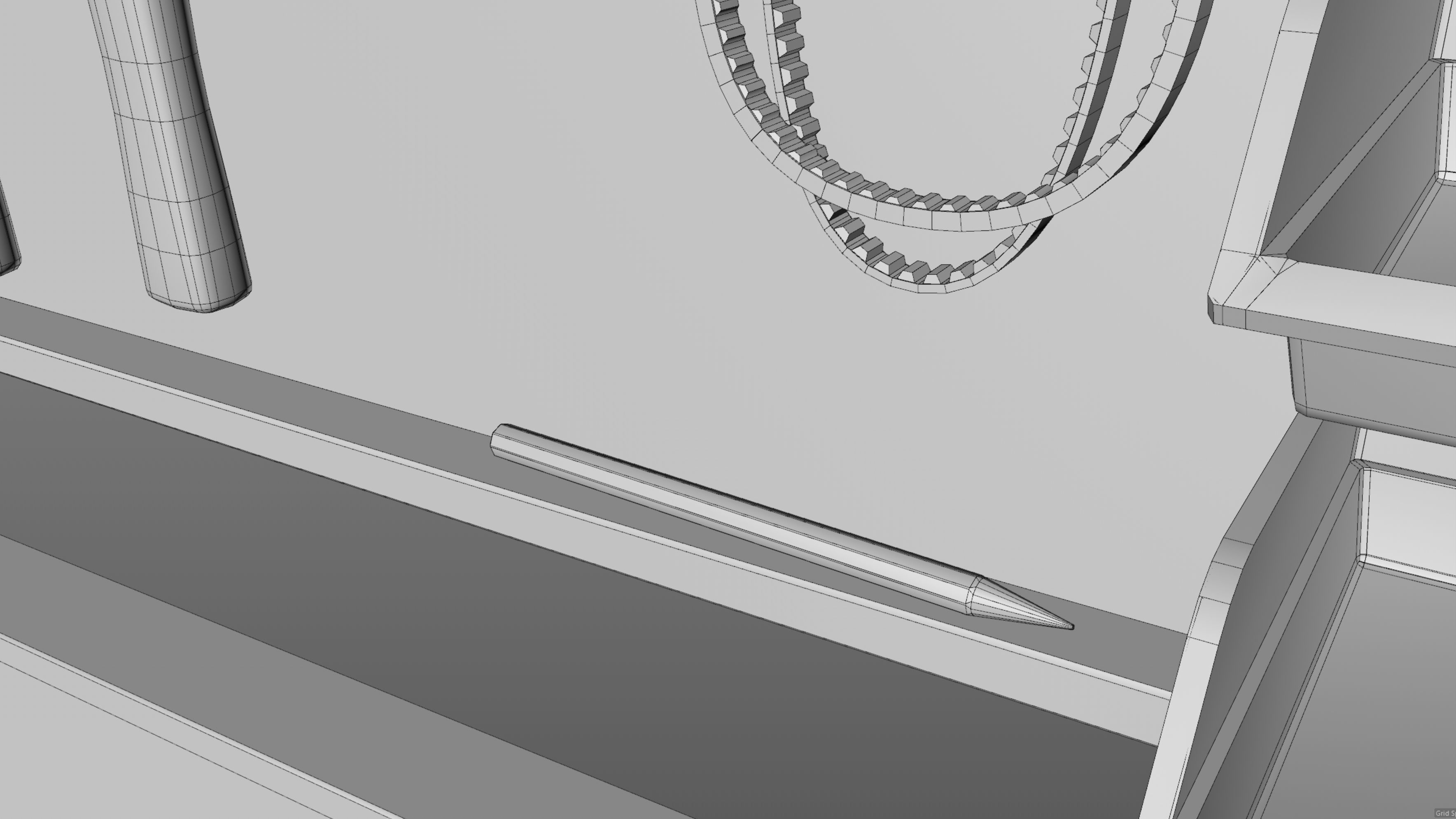 tool wall Low-poly 3D model_16