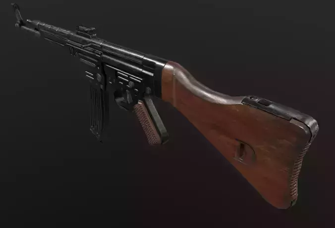 STG44 WW2 German machine gun Low-poly 3D model