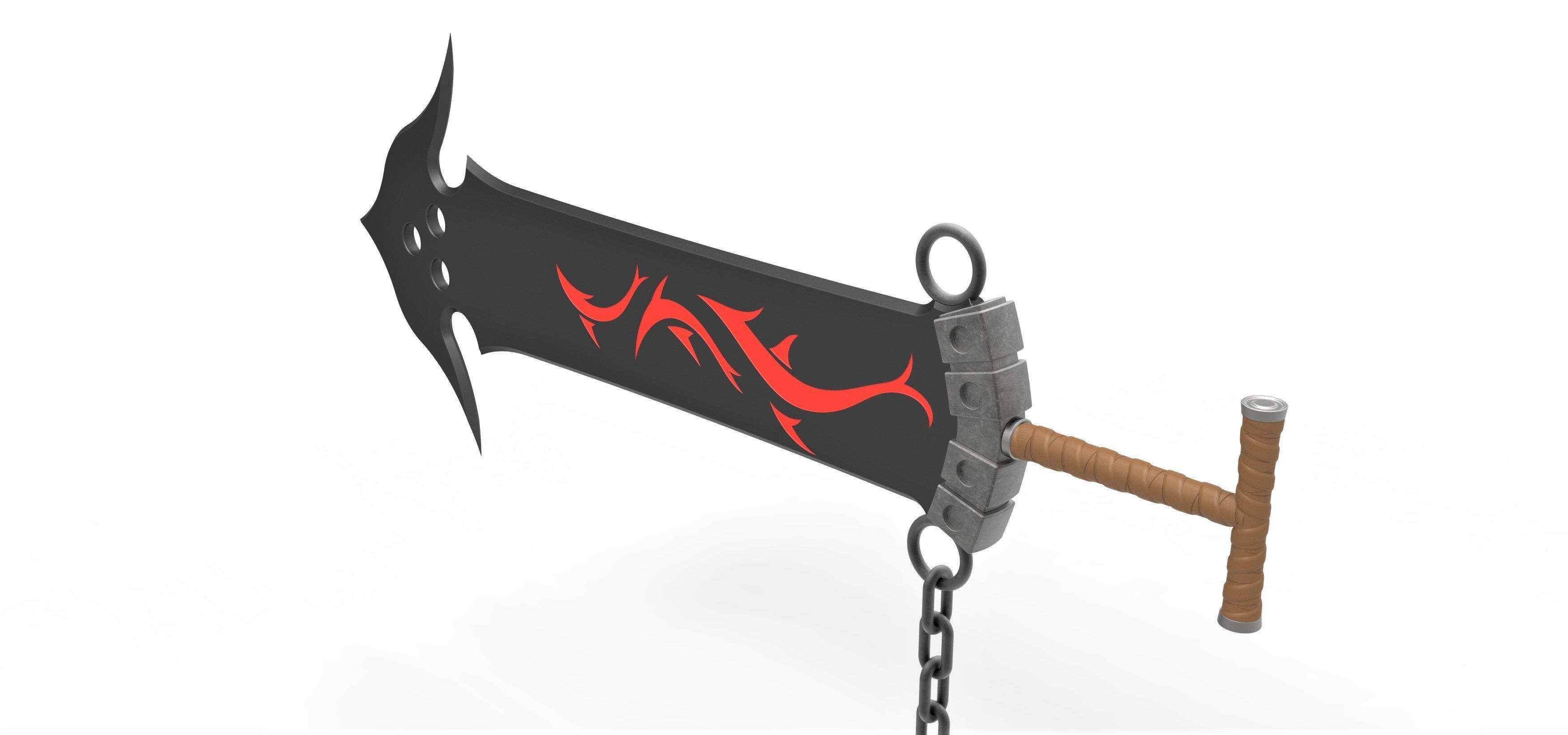 Sword of Jecht from the game Final Fantasy 10 3D print model_8