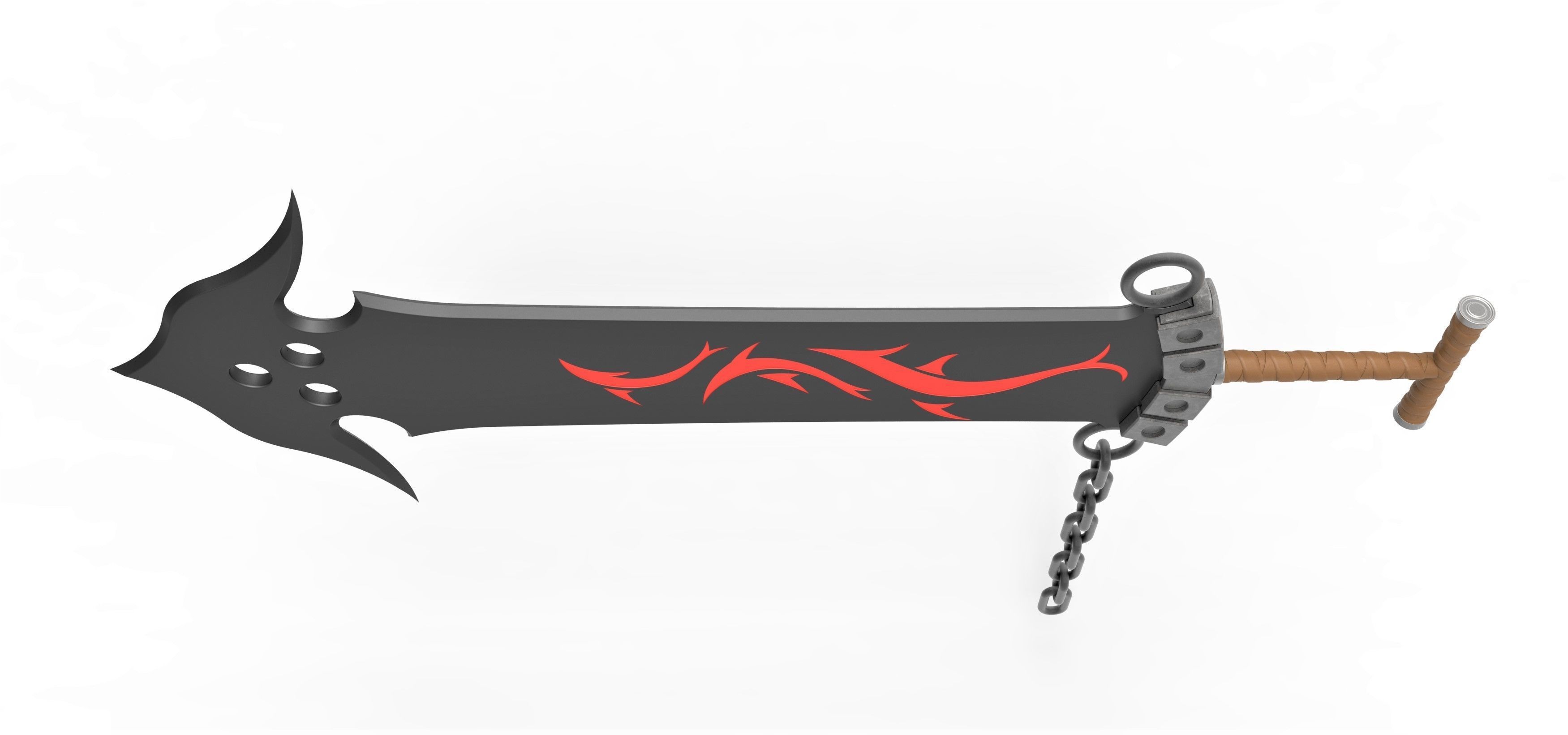 Sword of Jecht from the game Final Fantasy 10 3D print model_5