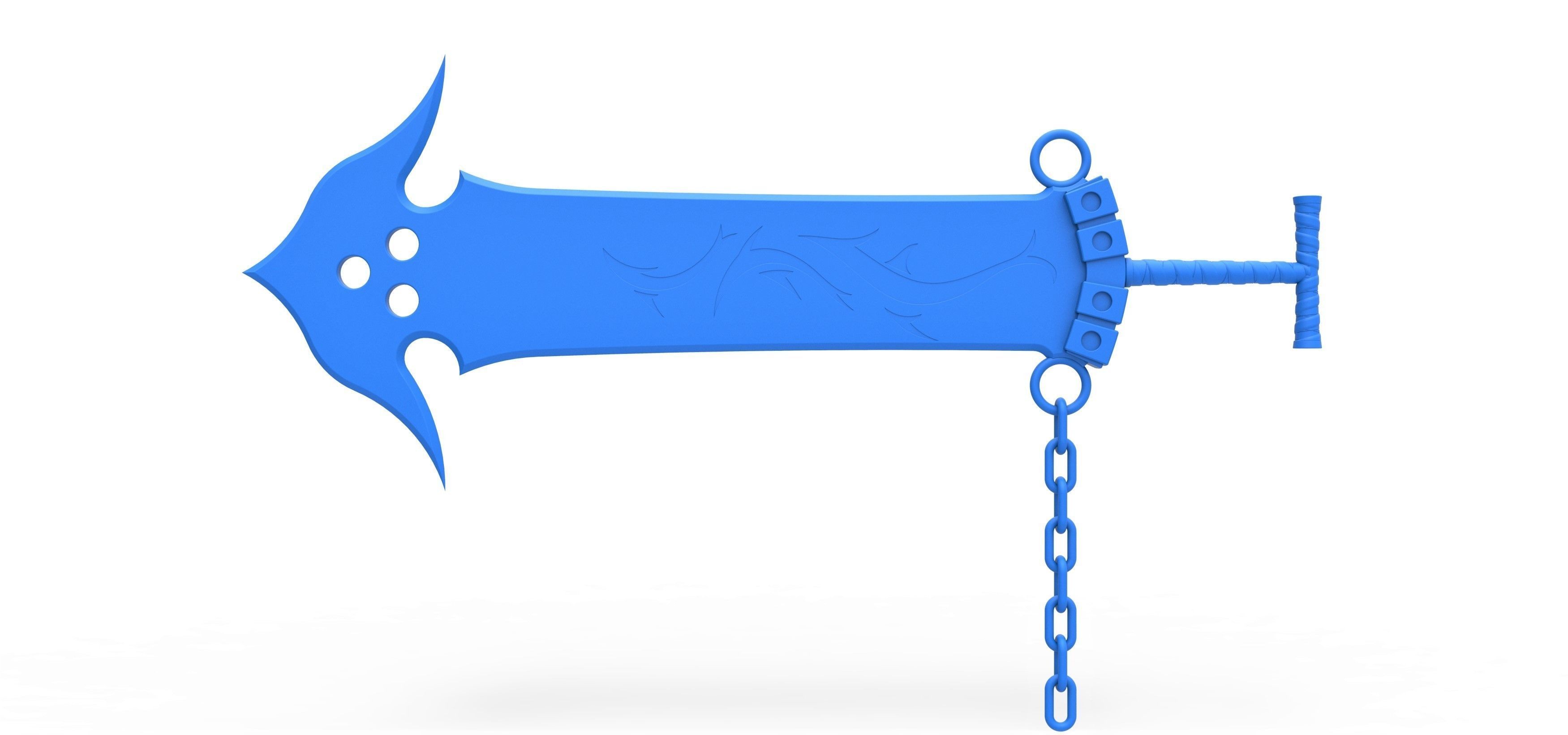 Sword of Jecht from the game Final Fantasy 10 3D print model_15