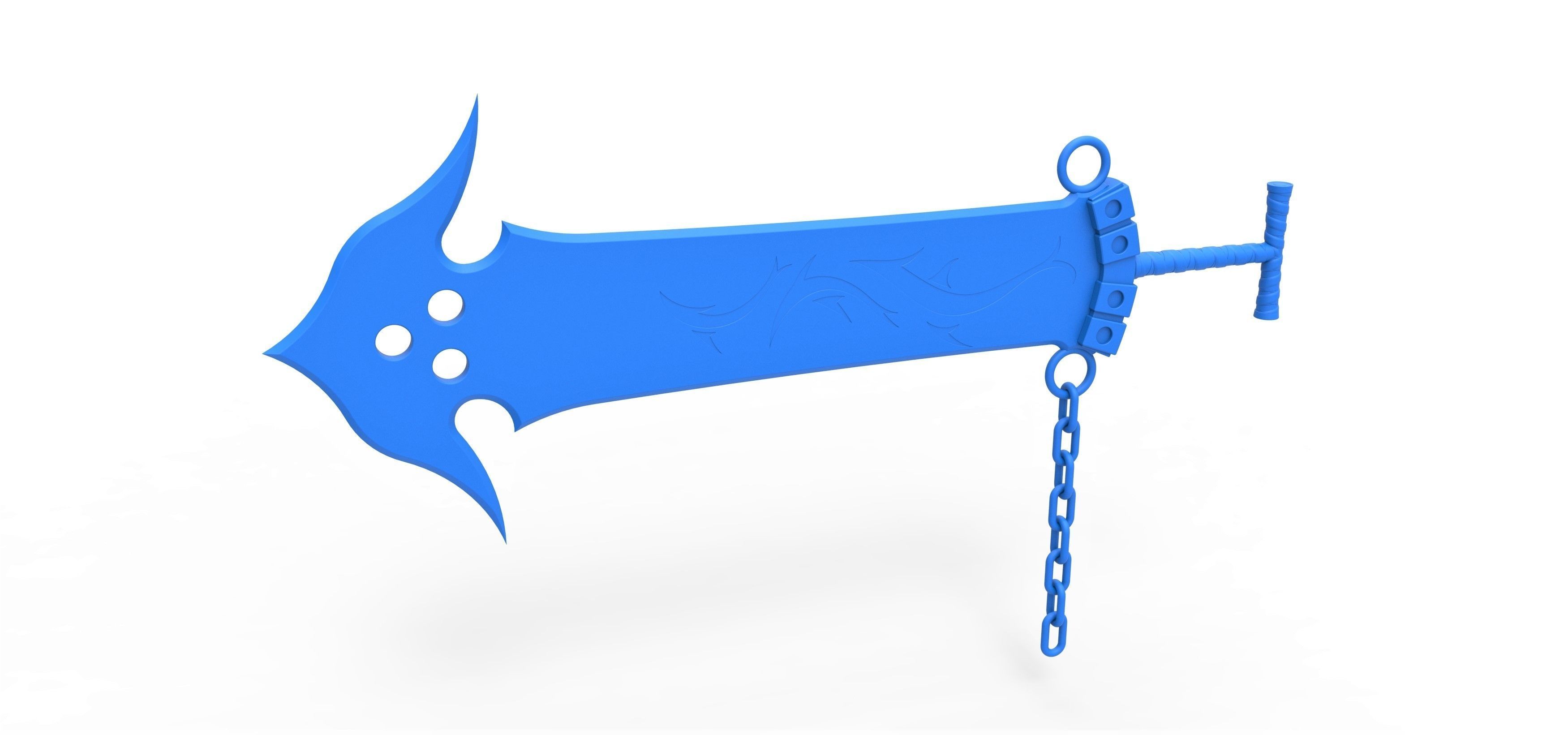 Sword of Jecht from the game Final Fantasy 10 3D print model_11