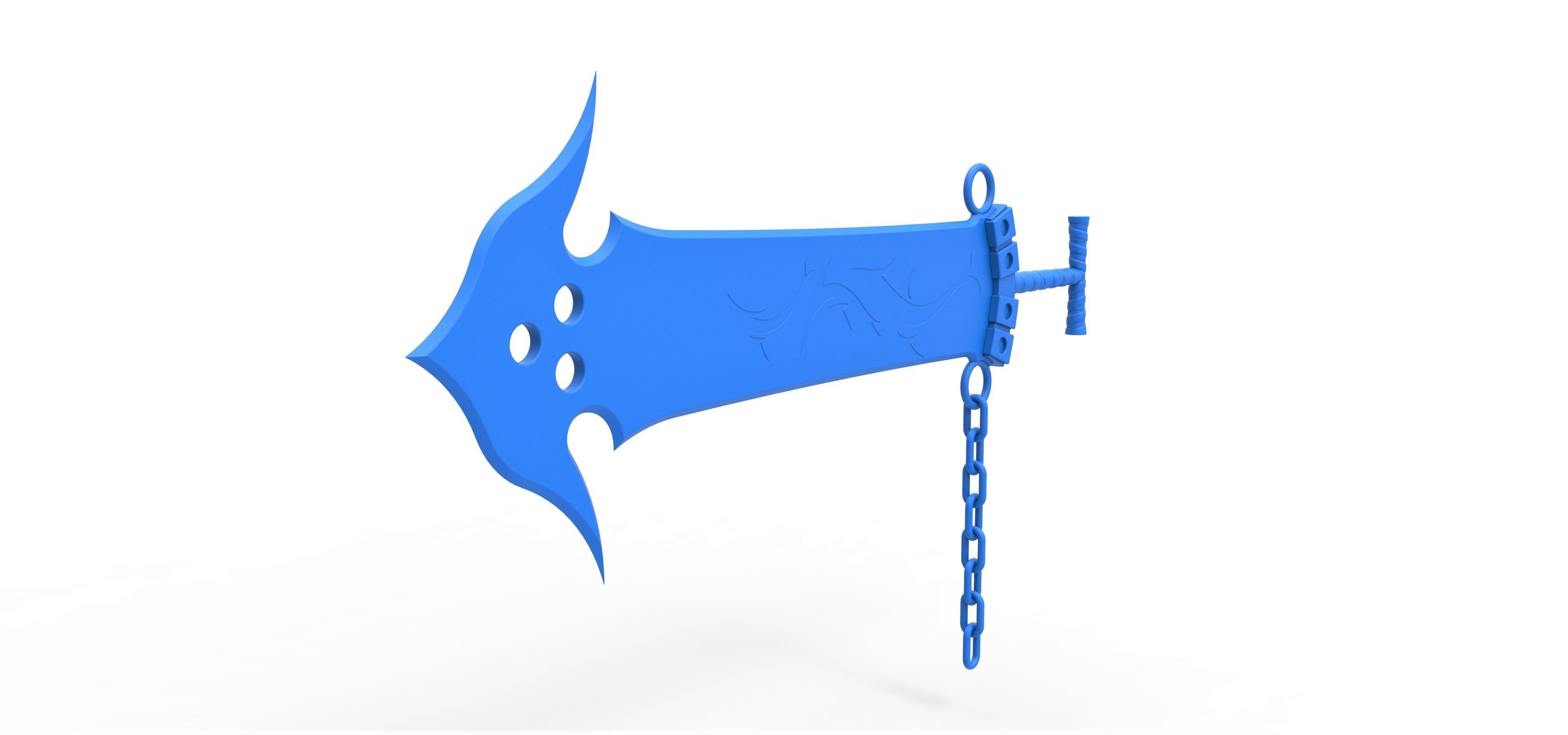 Sword of Jecht from the game Final Fantasy 10 3D print model_13