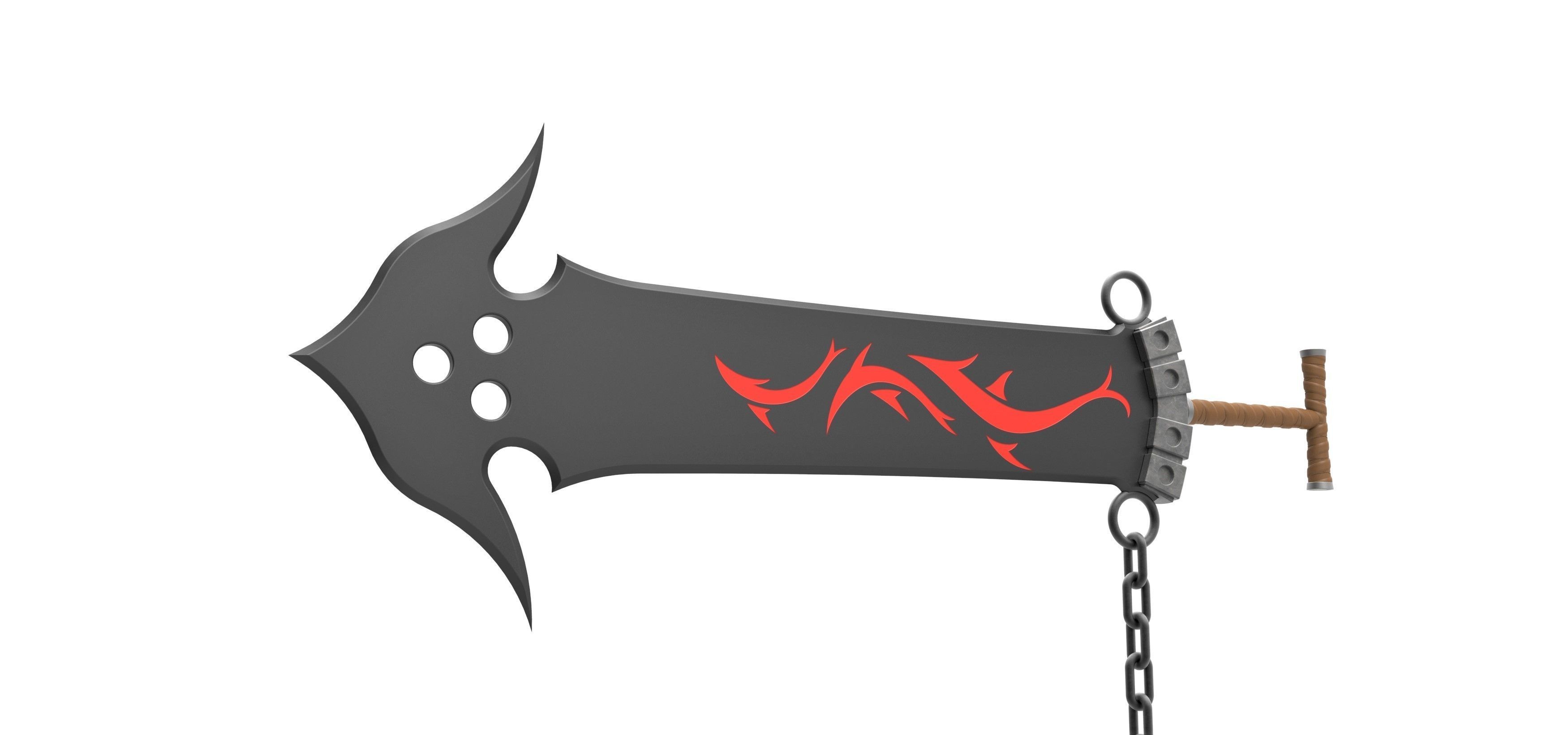 Sword of Jecht from the game Final Fantasy 10 3D print model_2