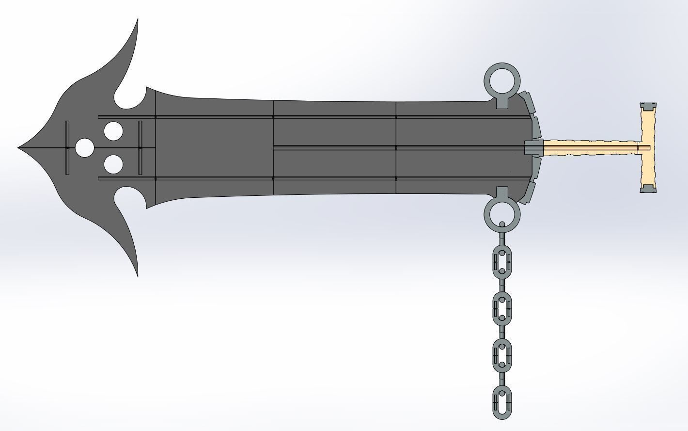 Sword of Jecht from the game Final Fantasy 10 3D print model_27