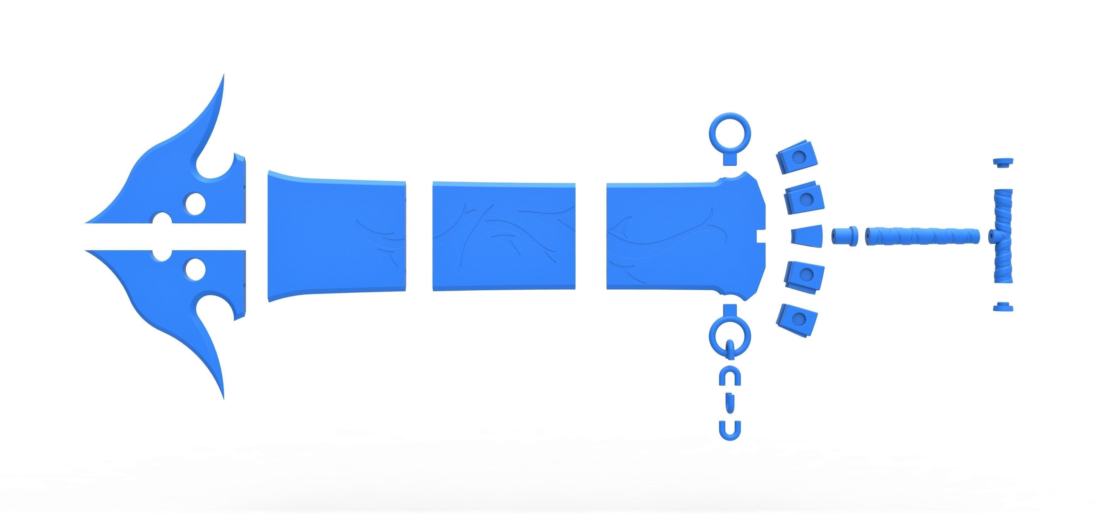 Sword of Jecht from the game Final Fantasy 10 3D print model_24