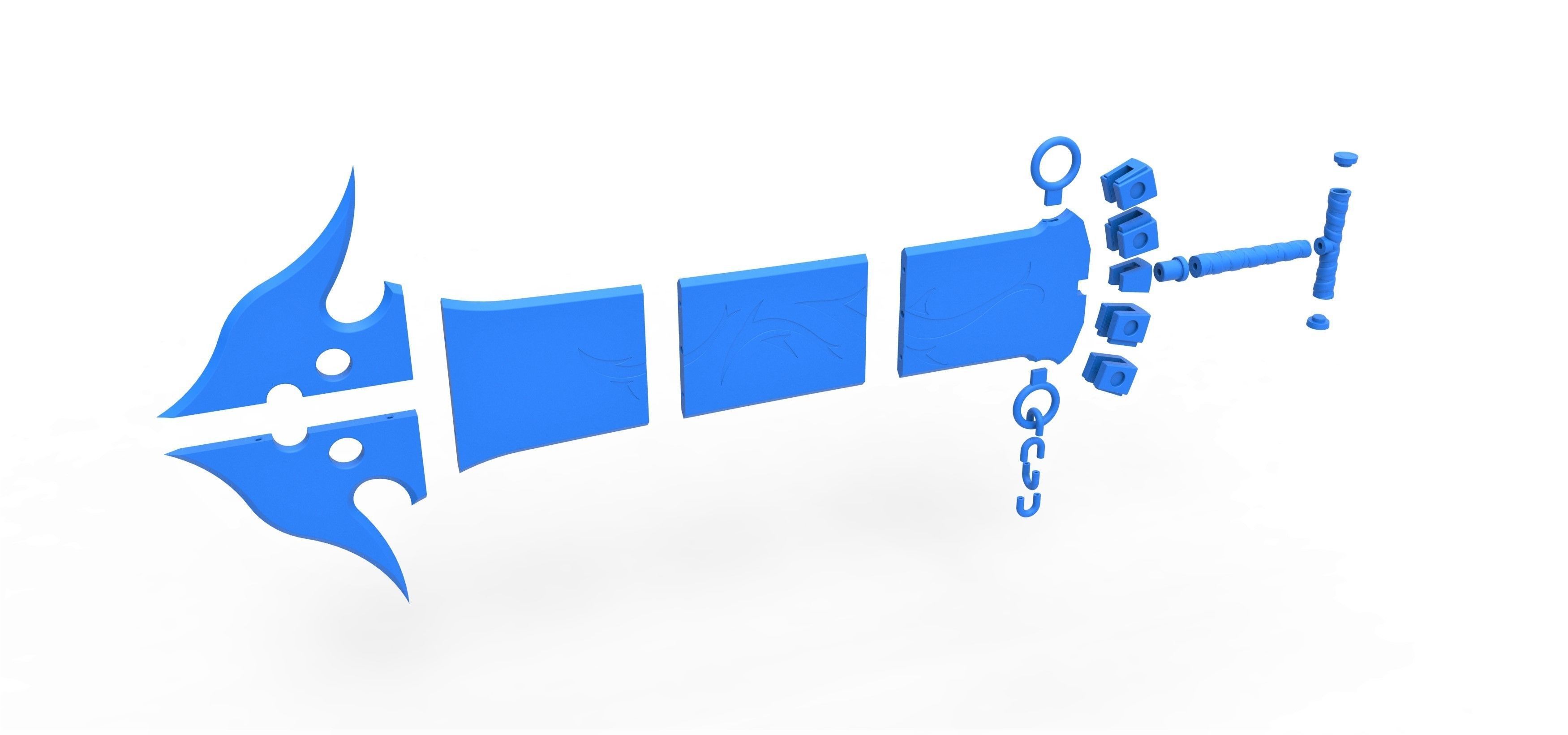 Sword of Jecht from the game Final Fantasy 10 3D print model_21