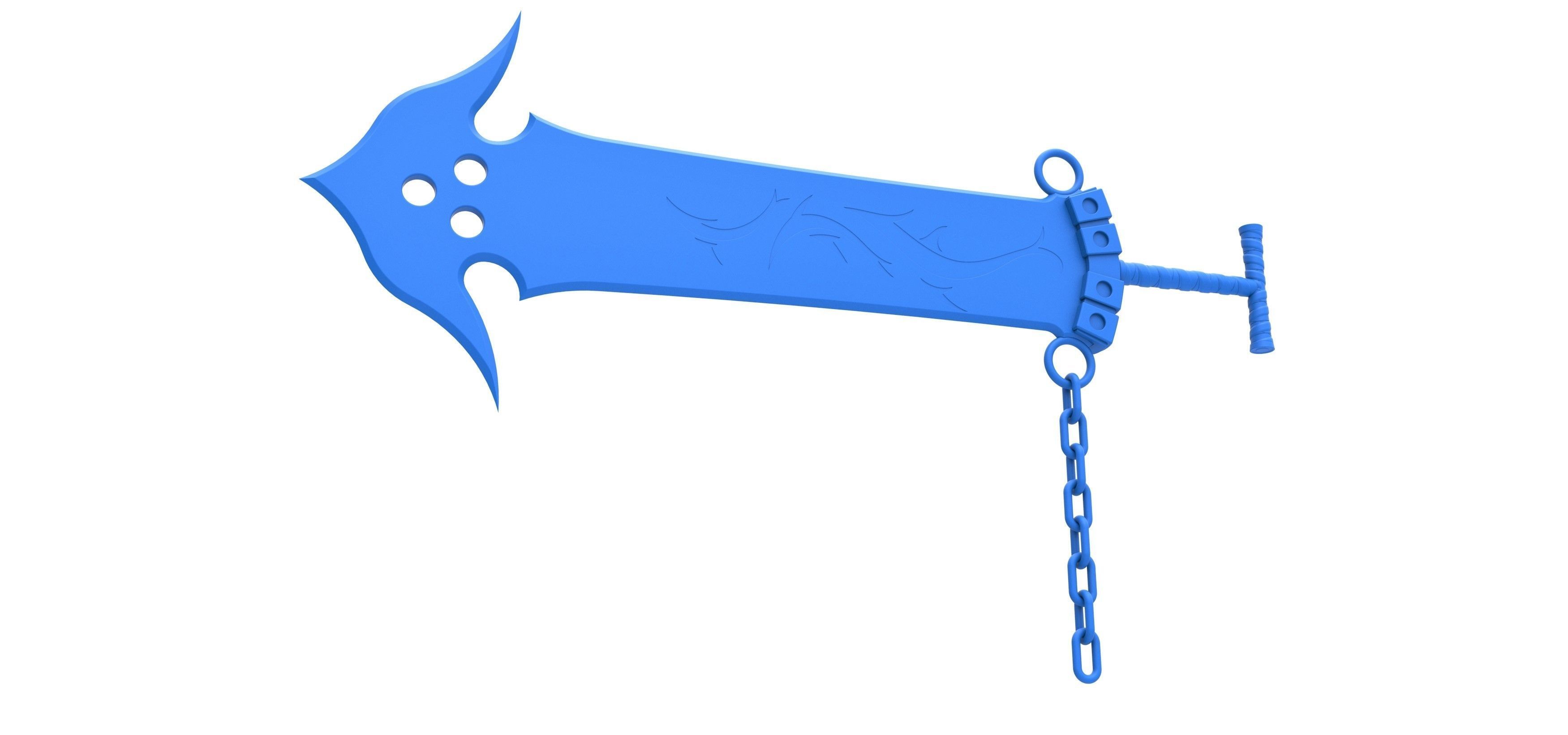 Sword of Jecht from the game Final Fantasy 10 3D print model_12