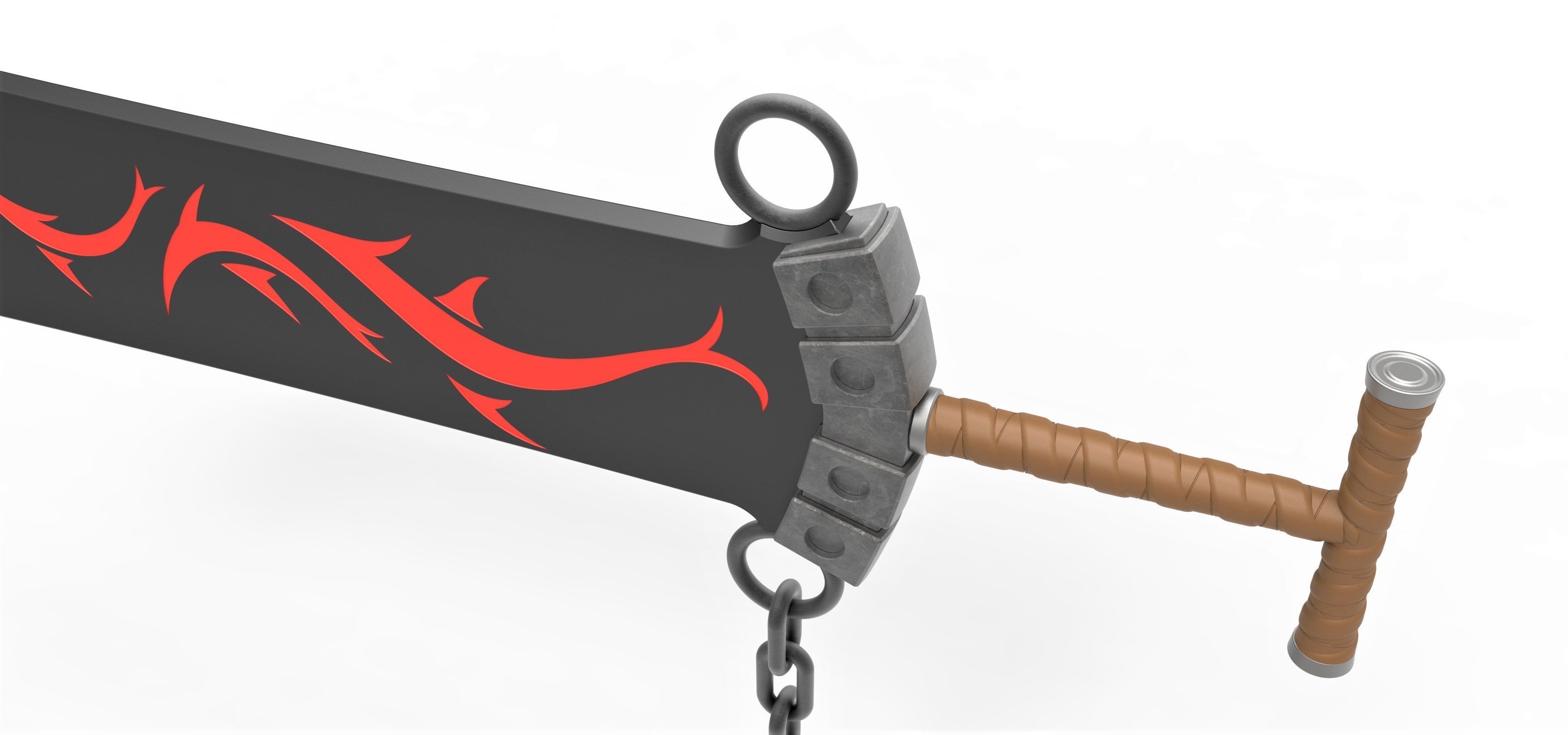 Sword of Jecht from the game Final Fantasy 10 3D print model_10