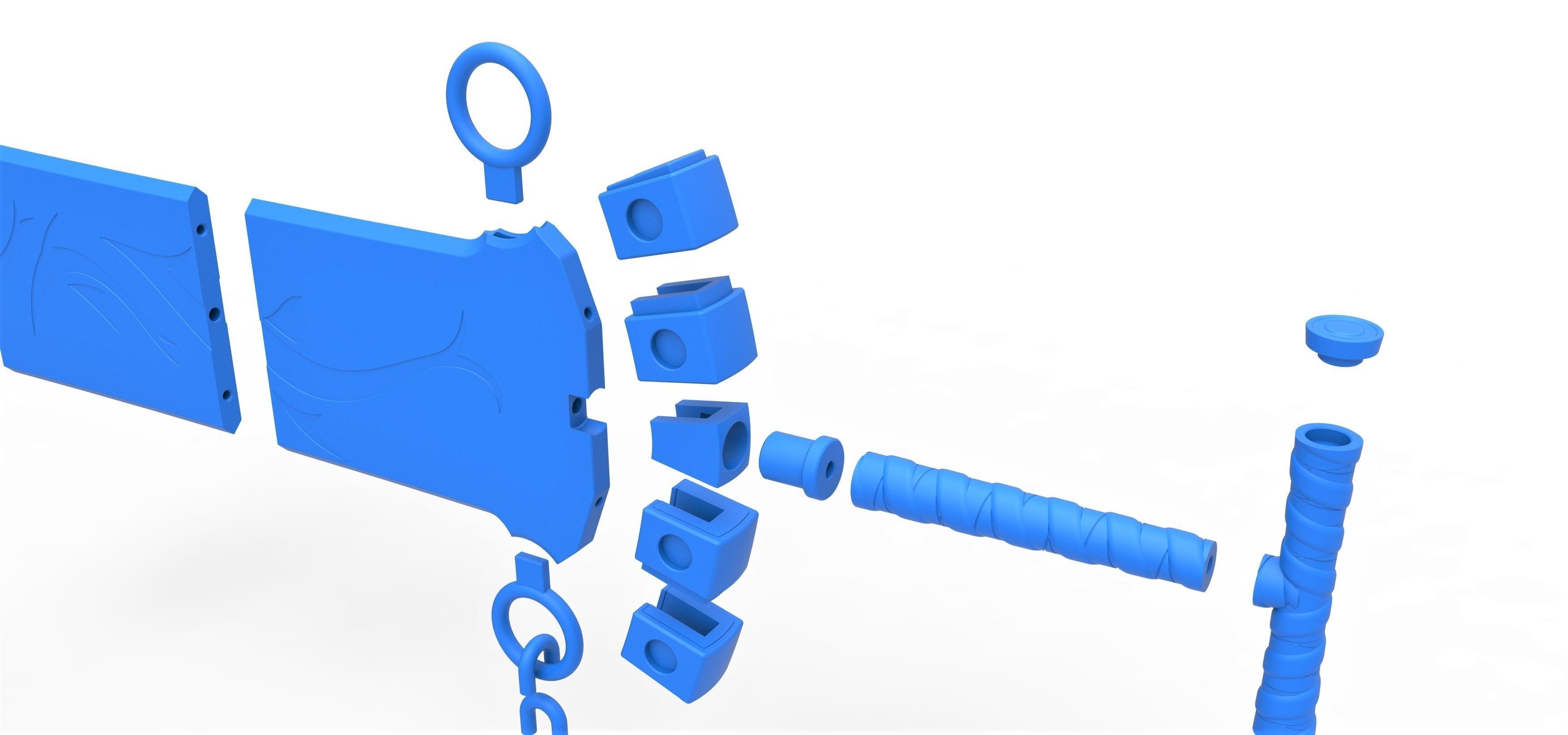 Sword of Jecht from the game Final Fantasy 10 3D print model_26