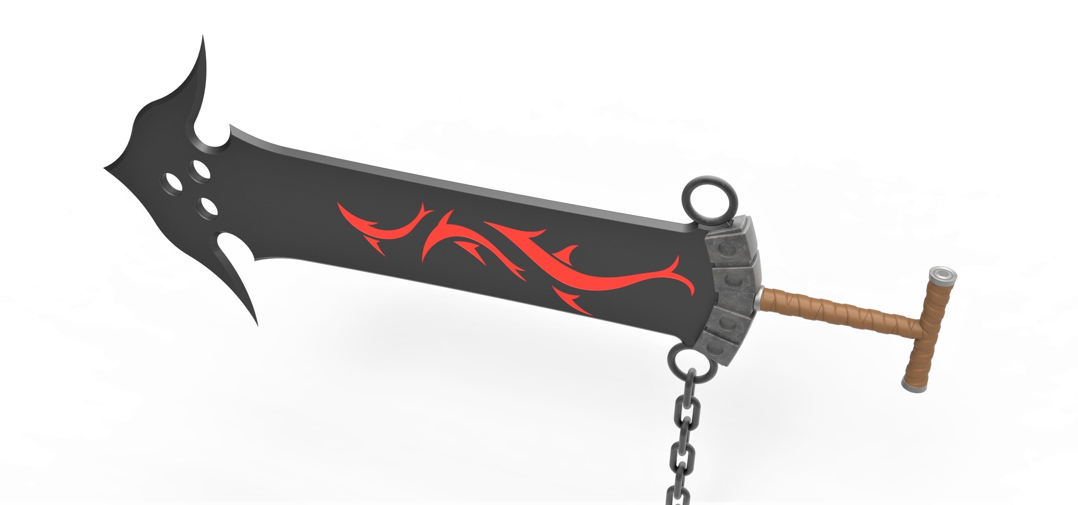 Sword of Jecht from the game Final Fantasy 10 3D print model_7