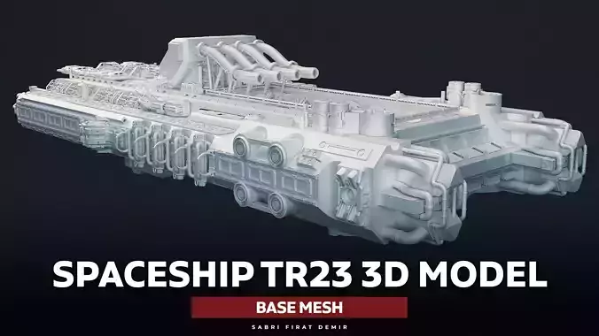 Pasific TR 23 Spaceship 3D Model