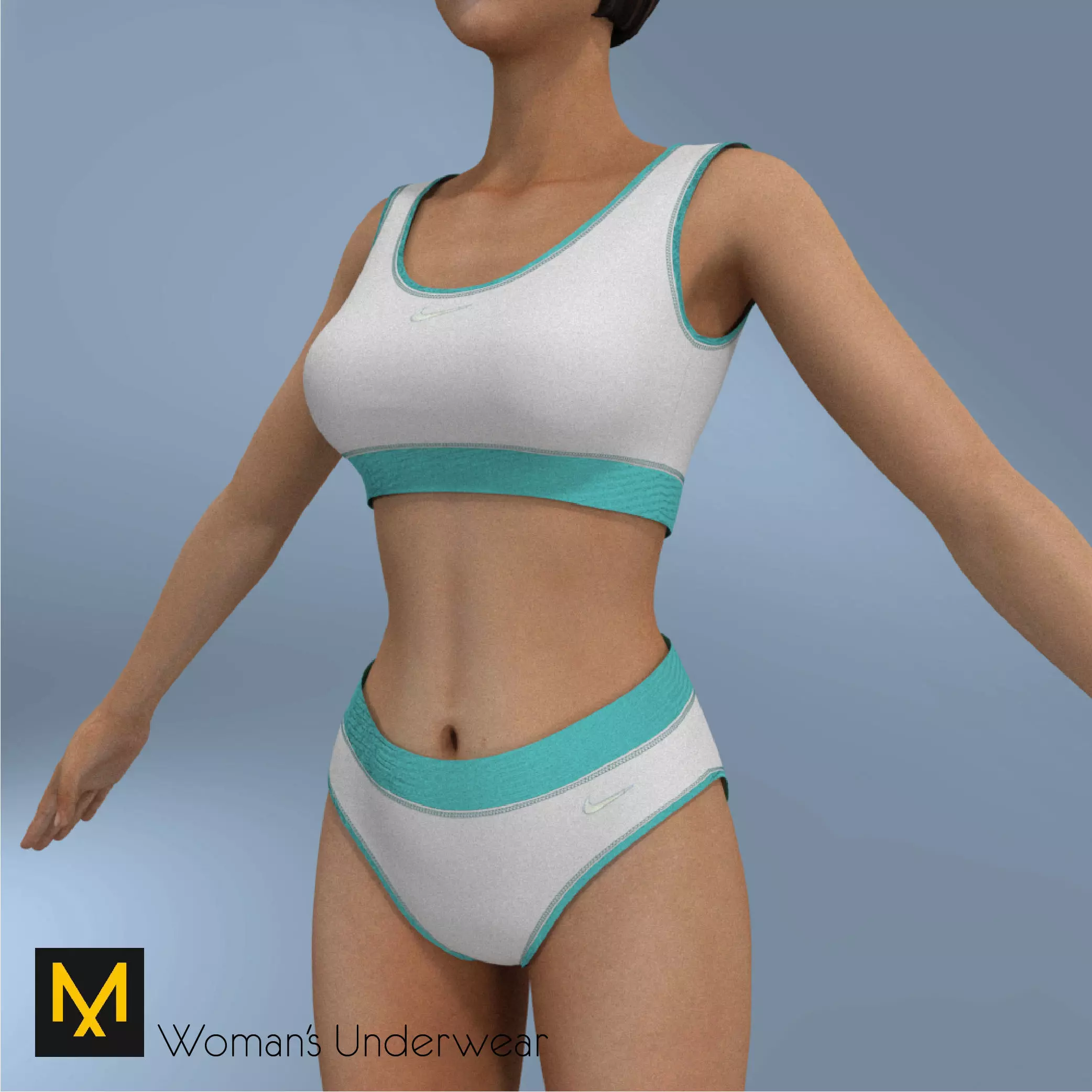Womans swimwear 3D model