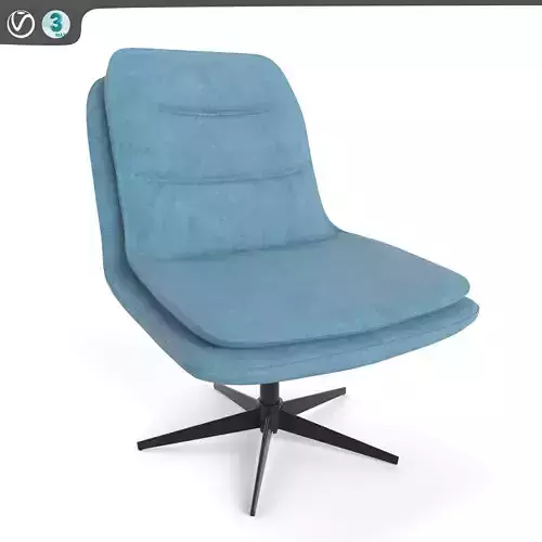 Chair swivel NORDIC blue 