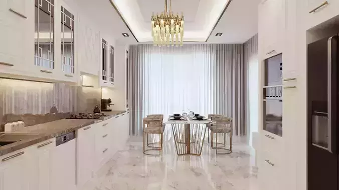 Kitchen Interior Scene