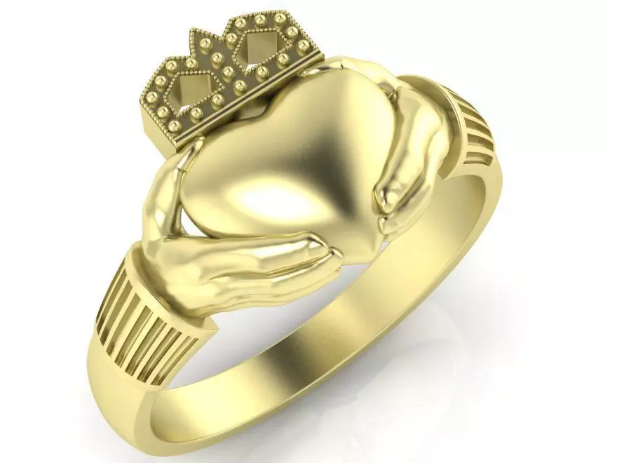 claddagh ring number two 3D print model
