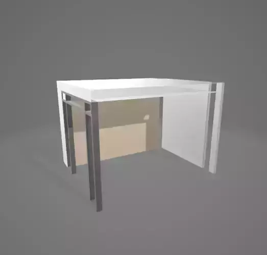 vestibule office desk with glass top