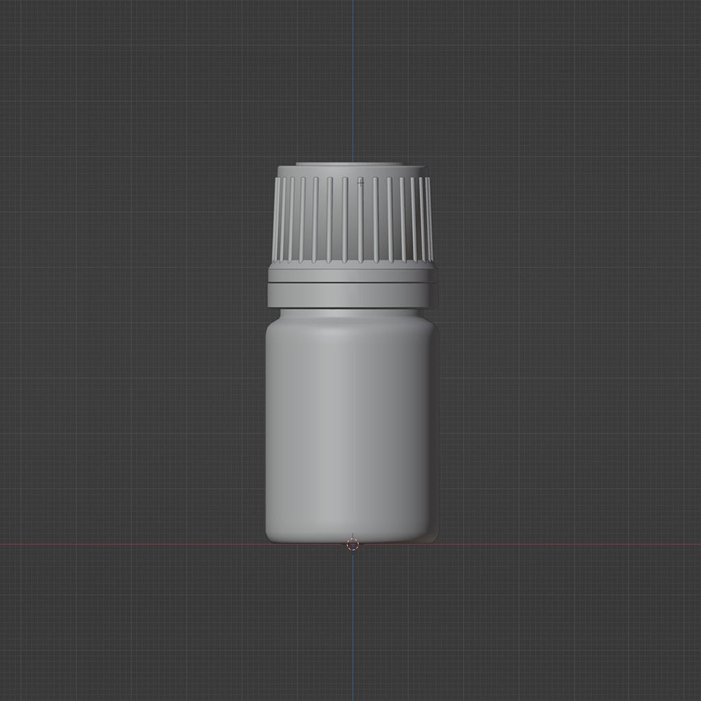 Essential Oil Glass 3D Model Bottle 5mL 3D model_2