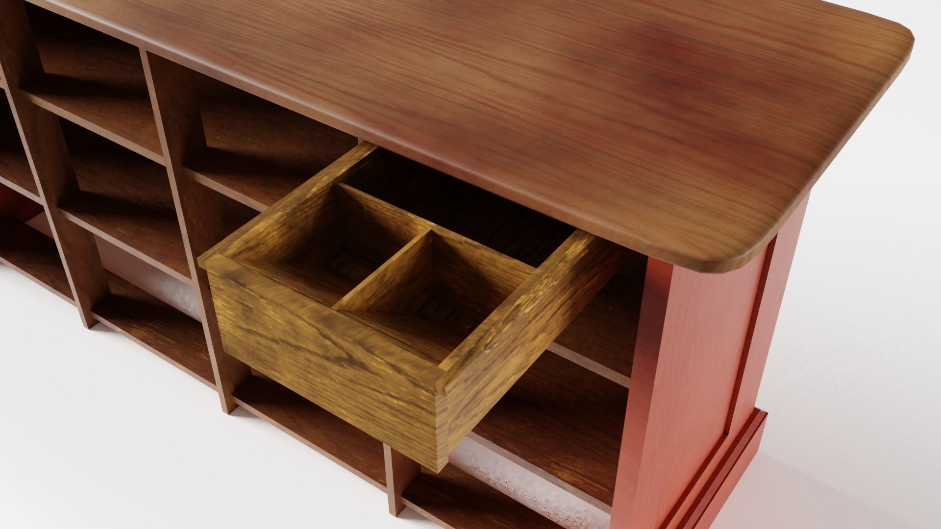 Victorian Shop Counter 3D model_2