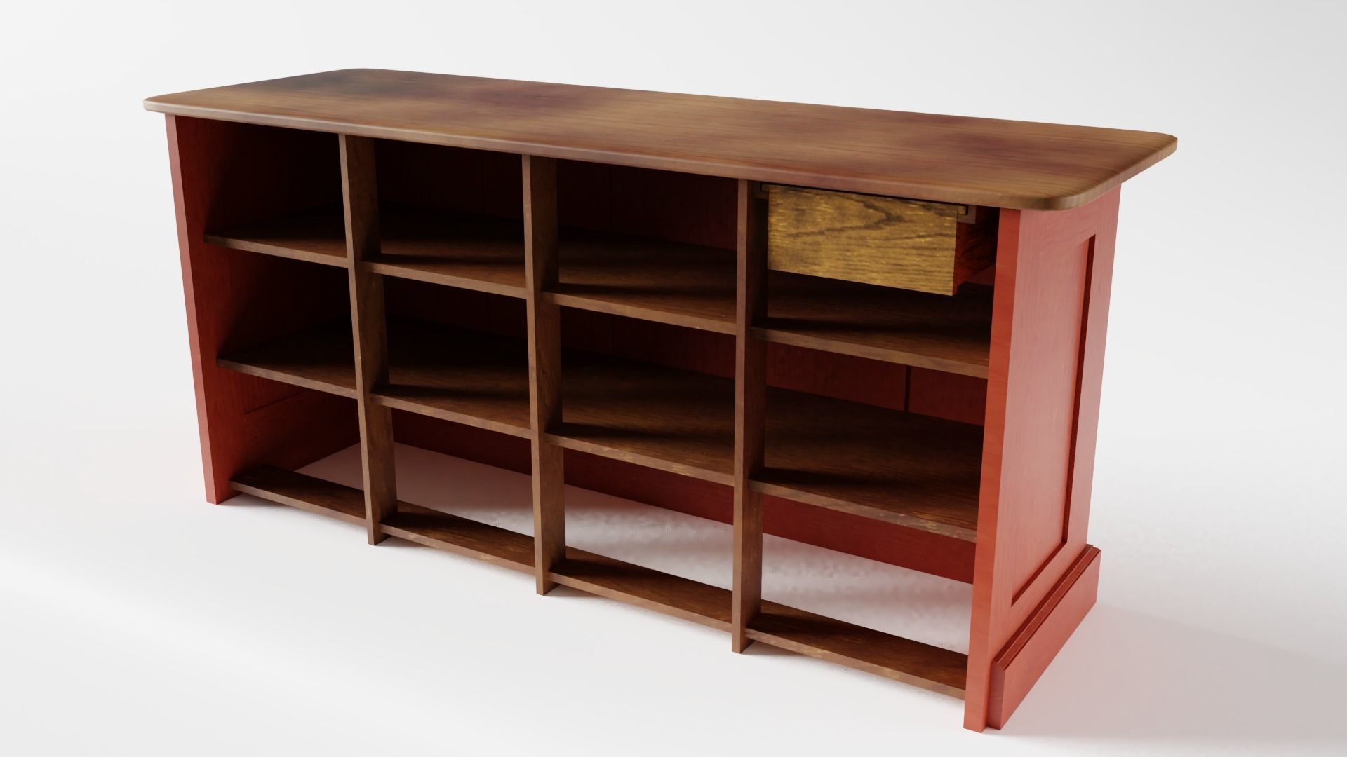 Victorian Shop Counter 3D model_1