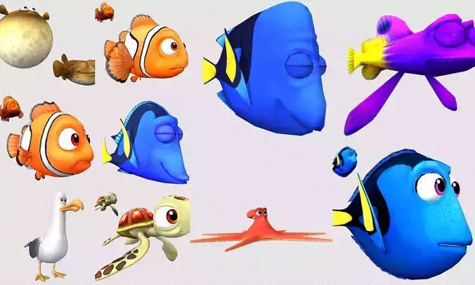 Collection Cartoon - Characters Fish