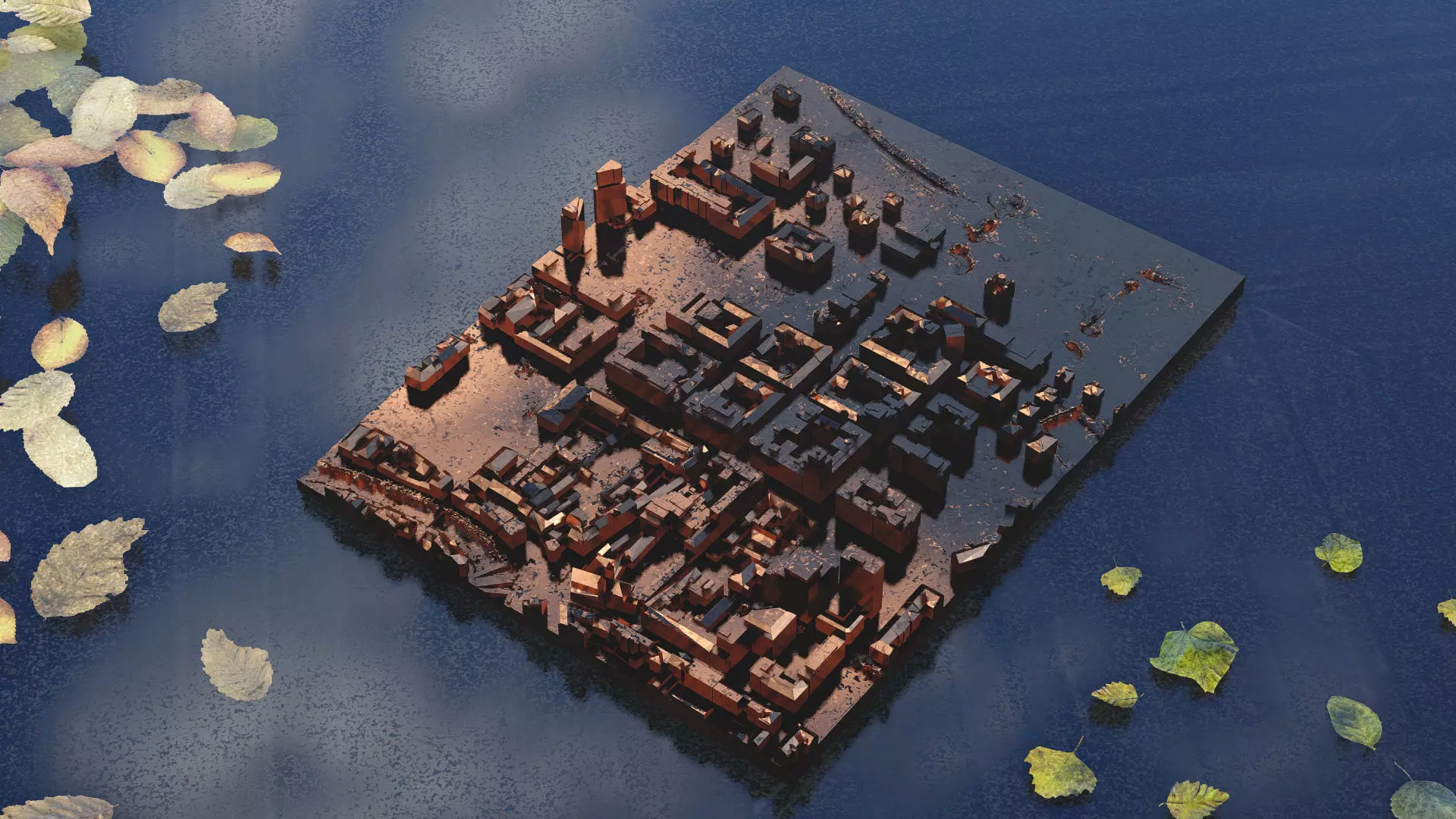 Ljubljana City Center 3D print model