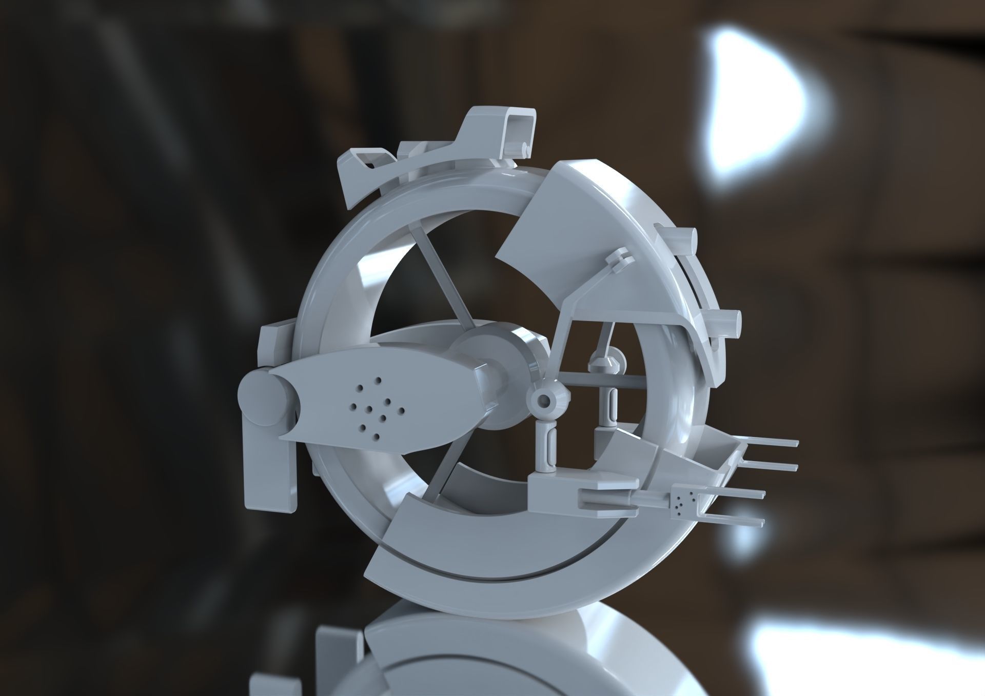 droid turbo scifi mech  3D model_1
