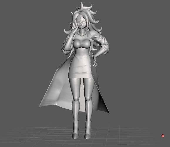 Android 21 Human Dragon Ball 3D Model 3D print model