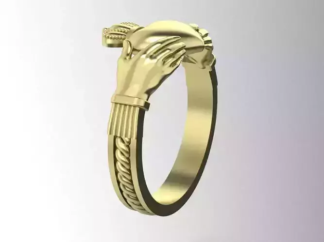 claddagh ring  number three   3D print model