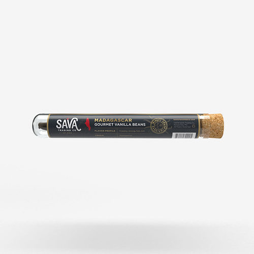 Glass Vial Test Tube with Cork Stopper 3D model