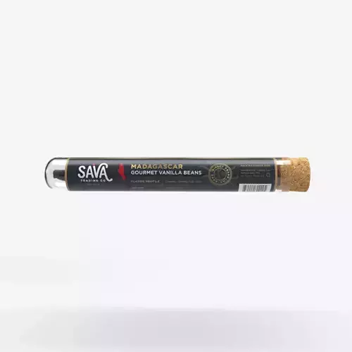 Glass Vial Test Tube with Cork Stopper 3D model