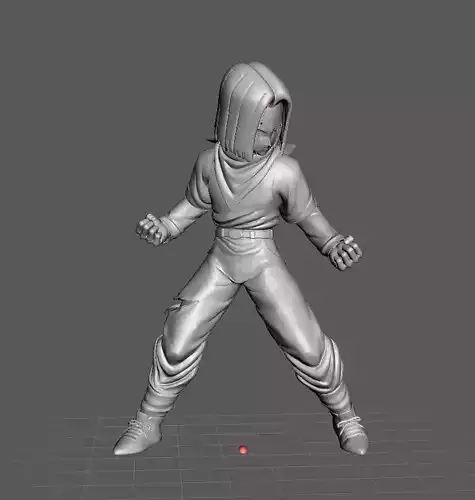 Android 17 Dragon Ball 3D Model