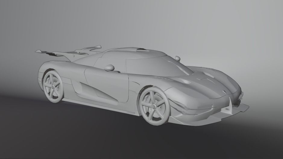 Koenigsegg Agera Free low-poly 3D model_5