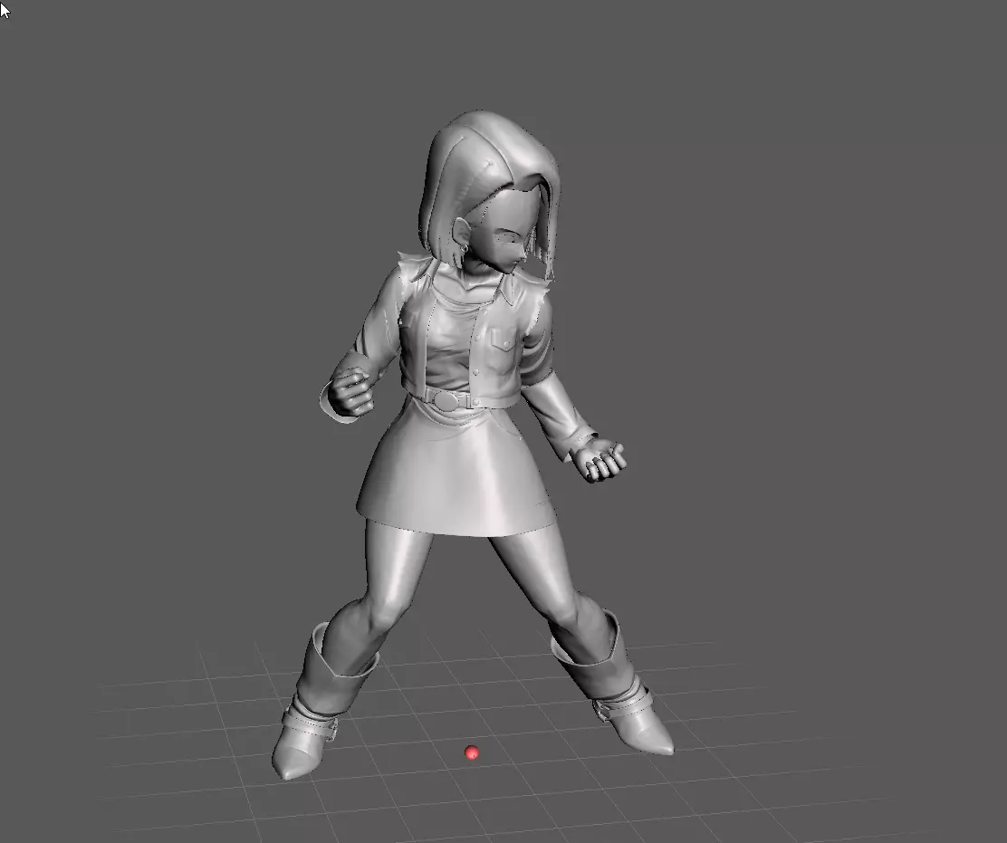 Android 18 Dragon Ball 3D Model 3D print model_0