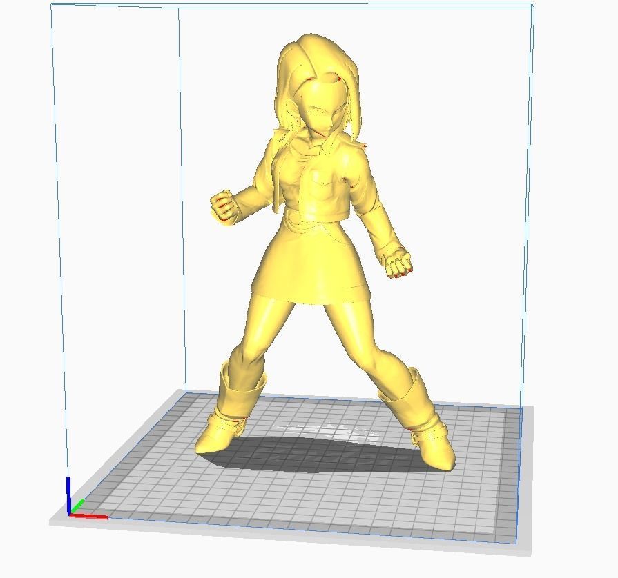 Android 18 Dragon Ball 3D Model 3D print model_1