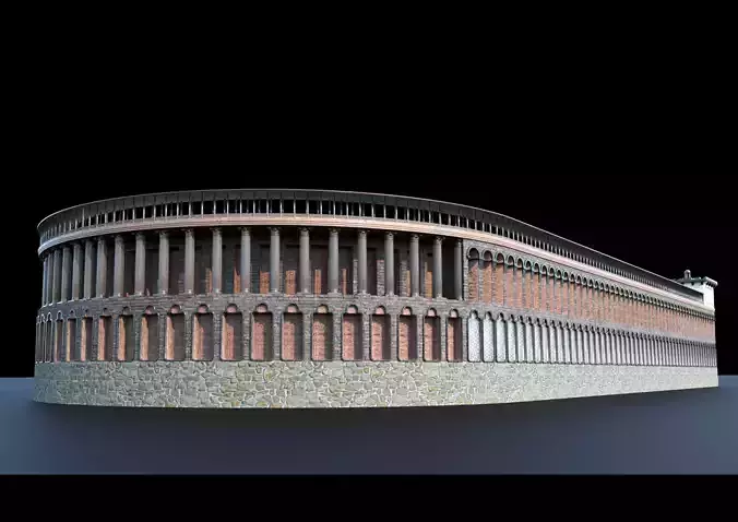 hippodrome 3d model roman building 3D model